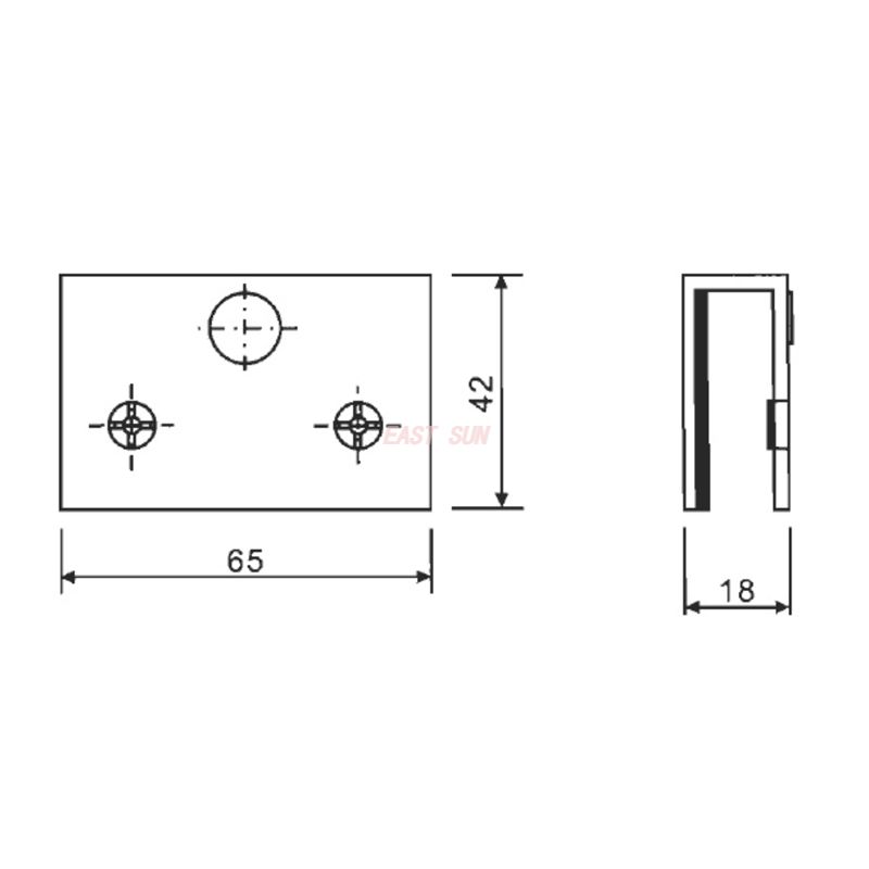 CBH-063P-Dobradiças de Gabinete