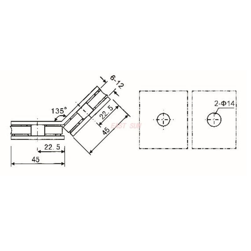bra&ccedil;adeira de vidro para vidro