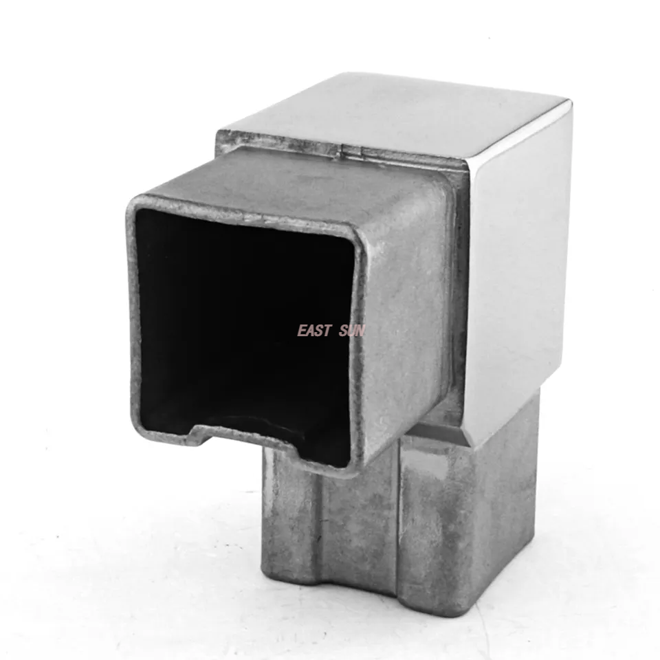 Conector de tubulação quadrada de aço inoxidável do canto flexível de bronze ajustável do acoplamento da tubulação do espelho