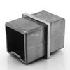 Acessórios para corrimão de escada 304 316 Conector de corrimão de aço inoxidável para tubo quadrado