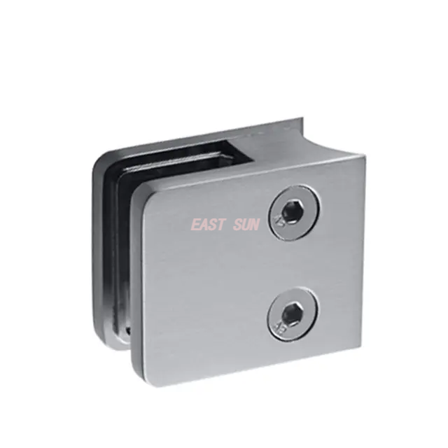  Suporte de vidro de encaixe de vidro, braçadeira de vidro sem moldura, braçadeira de vidro de torneira de escada de aço inoxidável
