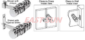 Trava de botão de bronze polido com óleo de 180 graus