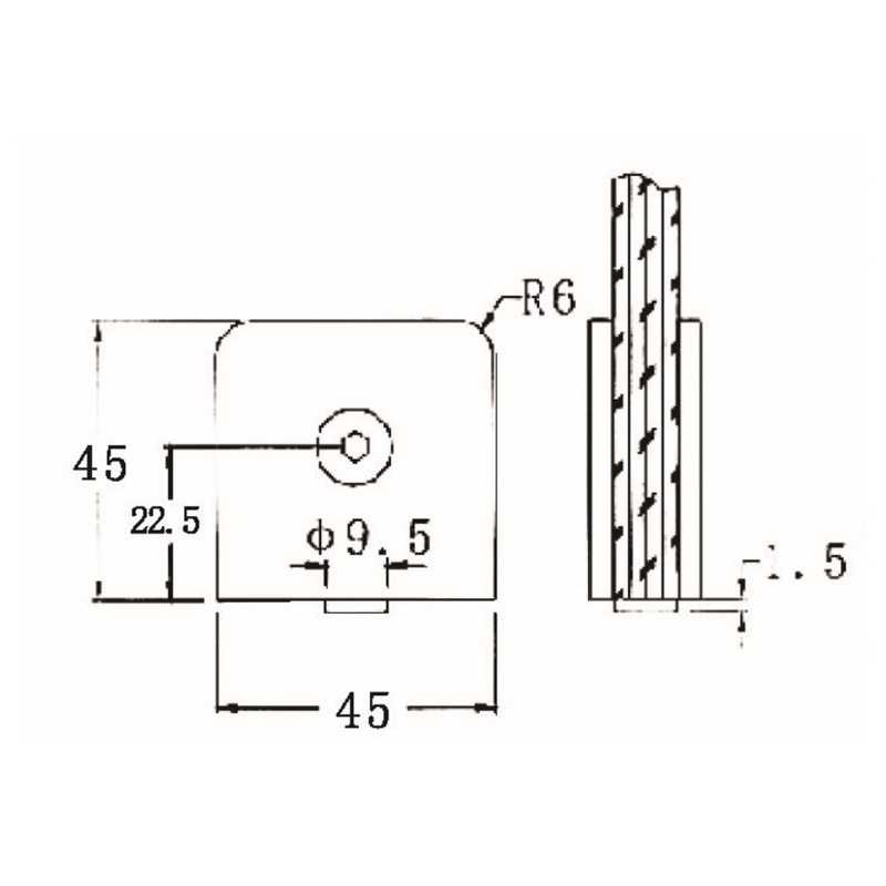 Grampos de vidro GBF-817
