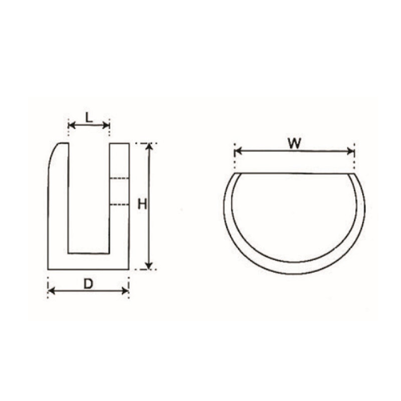 GBF-872-Grampos de vidro