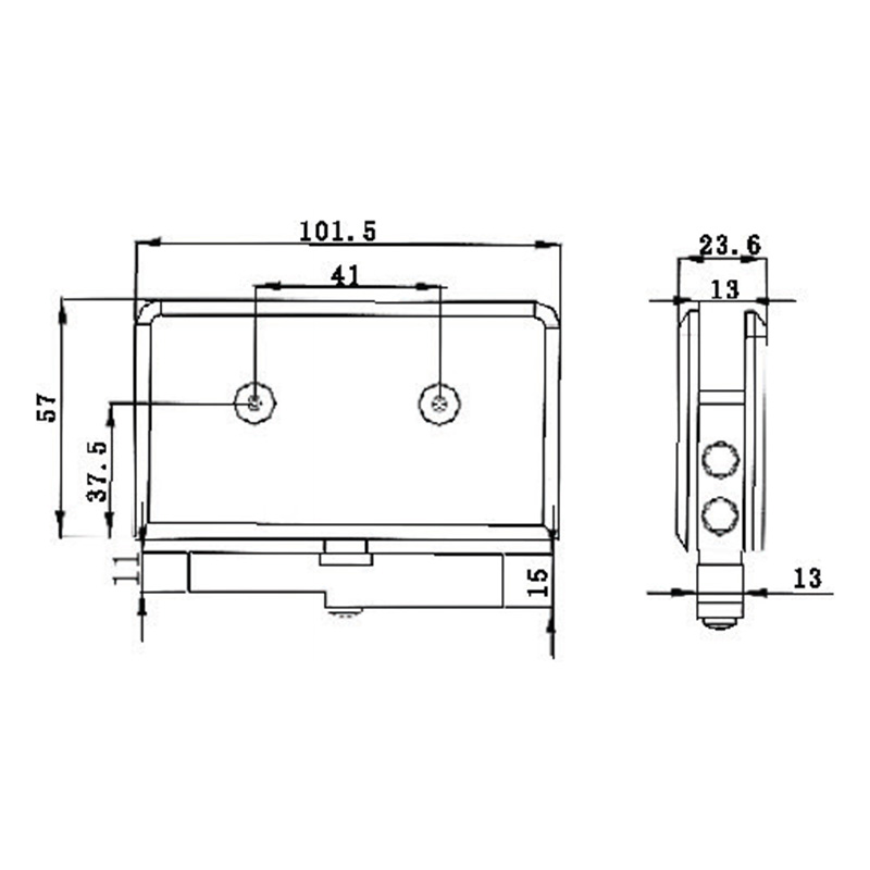 Série de portas pivotantes PTD-307B