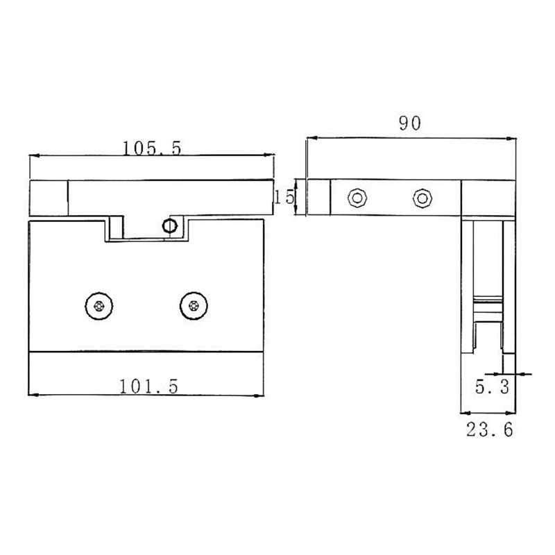 Série de portas pivotantes PTC-401B