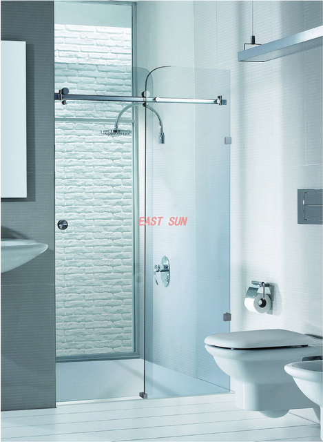 Sistema deslizante de aço inoxidável escovado série Bristol de 180 graus