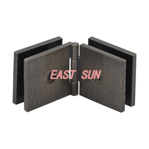 Clipe quadrado ajustável de latão antigo de vidro para vidro 