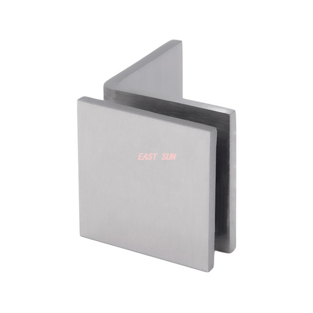 Braçadeiras quadradas de vidro para montagem em parede com perna grande