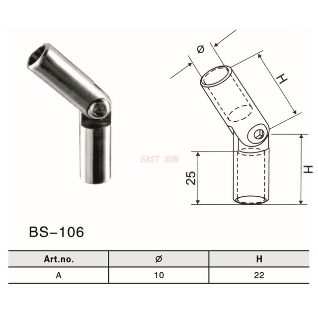BS-106-Acessórios para corrimão