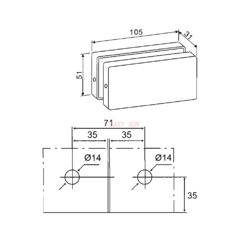 Encaixe de patch PME-300