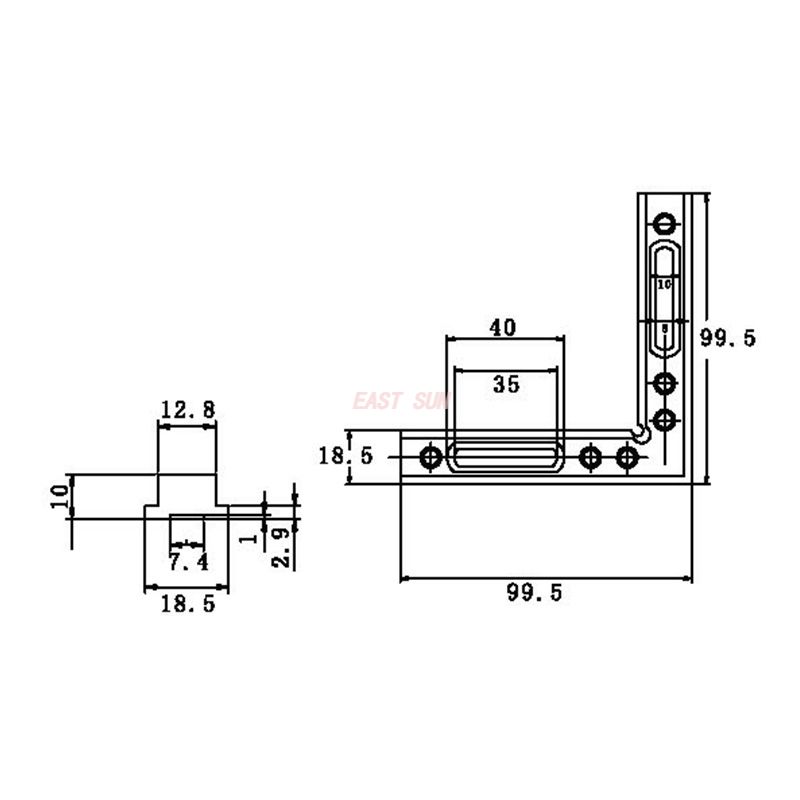 hardware de piv&ocirc; de porta comercial