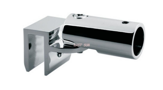 Suporte móvel de parede a vidro para barra redonda