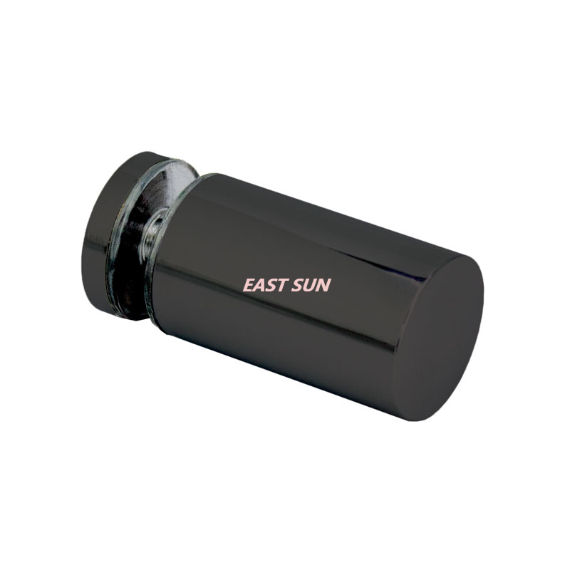 Maçaneta da porta do chuveiro de um lado estilo cilindro de latão polido