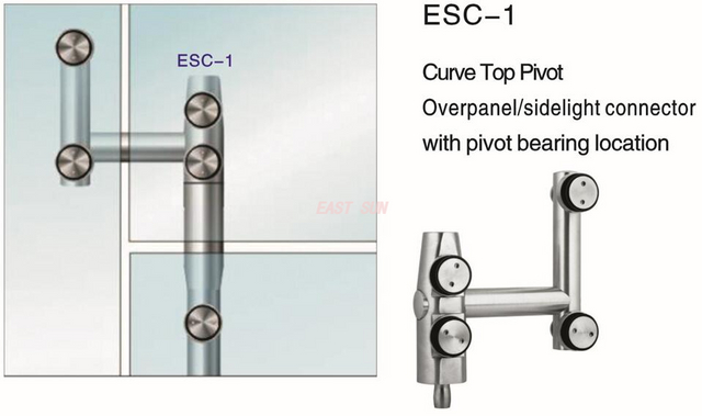 Porta pivotante de vidro superior pivô Dorma MAB