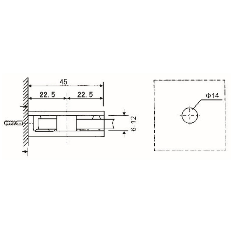 Grampos de vidro GBF-811