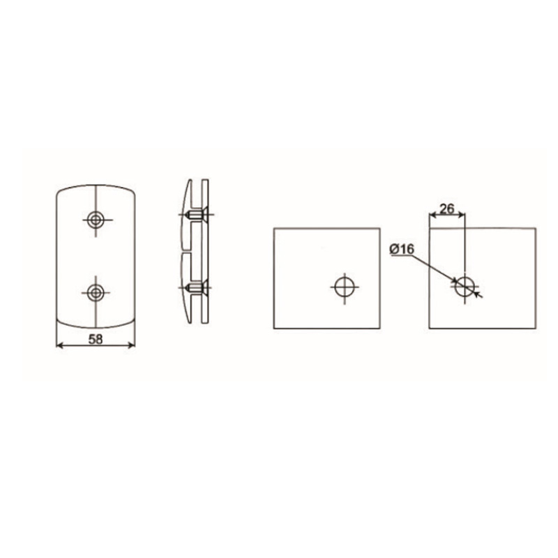 Grampos de vidro GBF-855