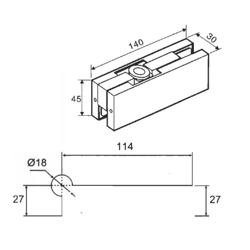 Encaixe de patch PCA-200
