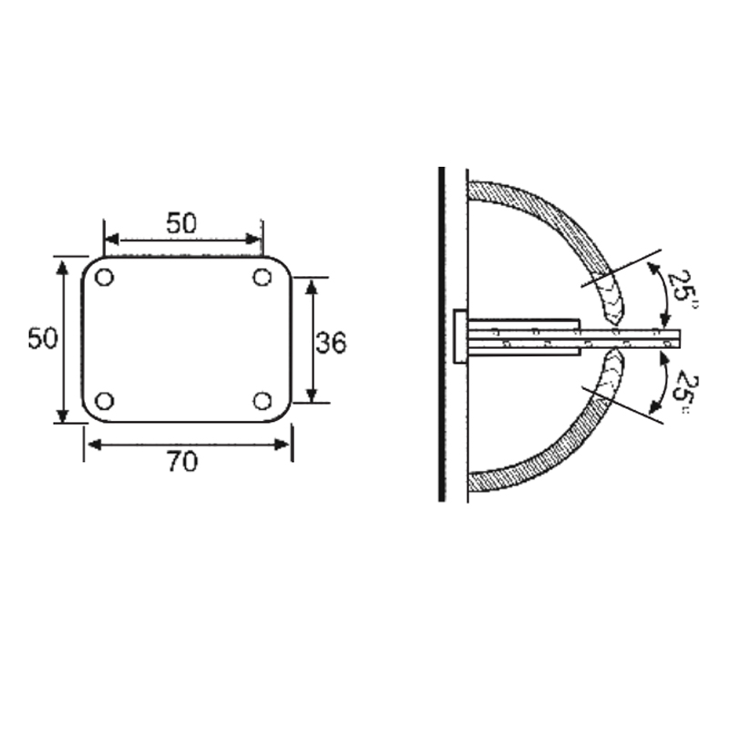ESH-511-Dobradiças para porta de chuveiro