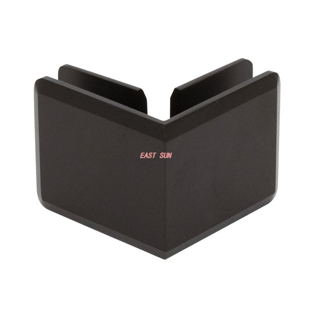 Braçadeira de vidro a vidro estilo chanfrado 90º