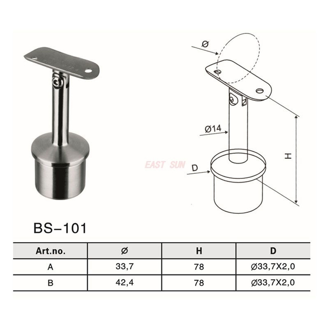 BS-101-Acessórios para corrimão