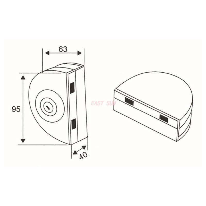 GHL-023-Fechaduras de vidro