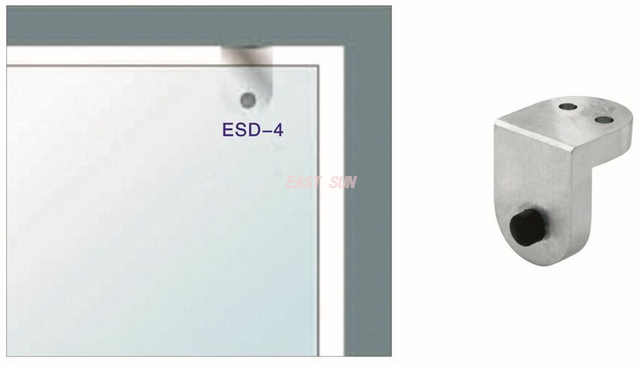 Rolha de porta pivotante de vidro resistente para montagem em painel superior Dorma MAB