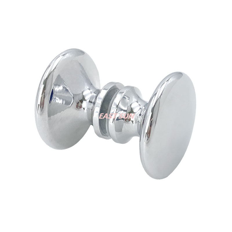 Maçanetas de porta de chuveiro costas com costas em estilo tradicional preto fosco