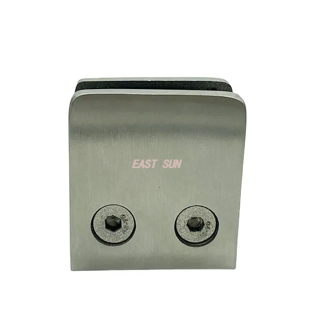  Suporte de vidro de encaixe de vidro, braçadeira de vidro sem moldura, braçadeira de vidro de torneira de escada de aço inoxidável