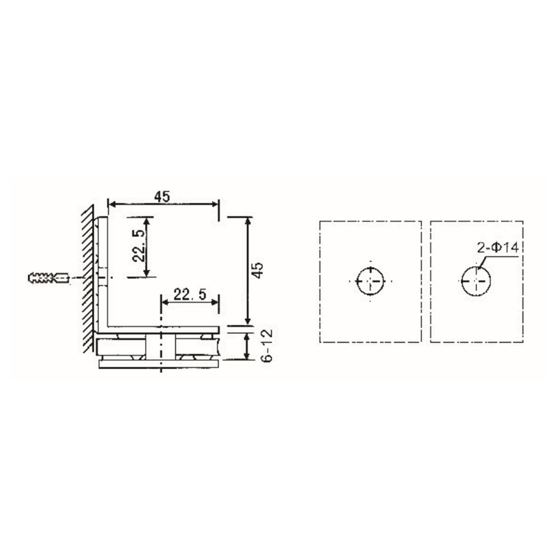 Grampos de vidro GBF-823