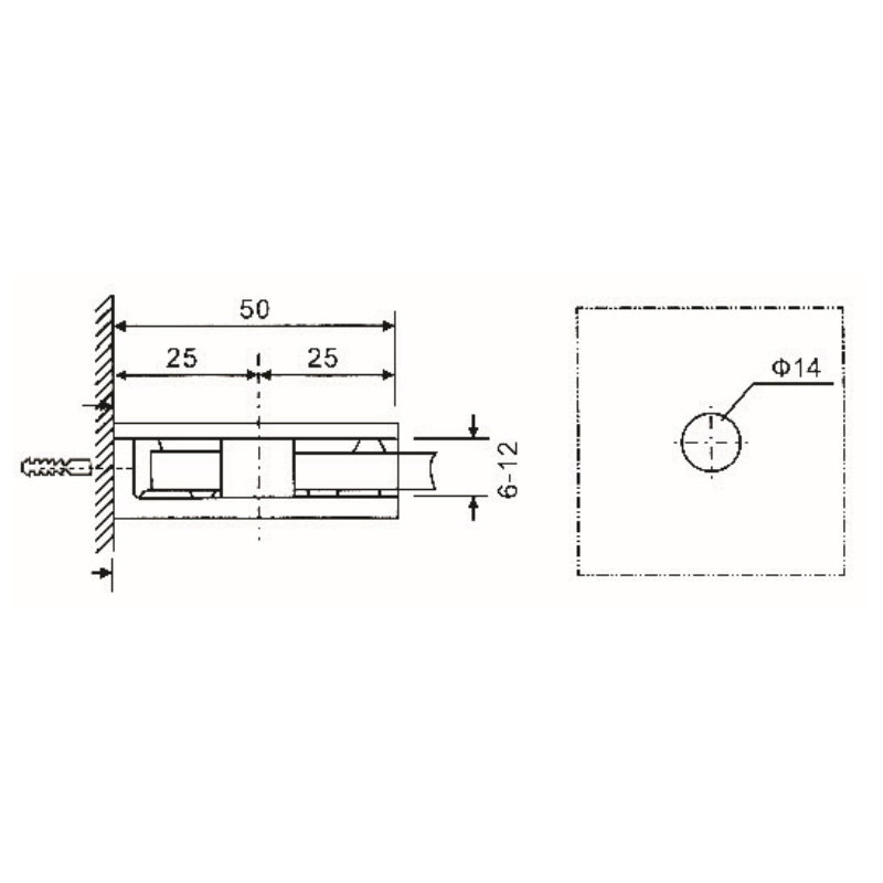 Grampos de vidro GBF-841