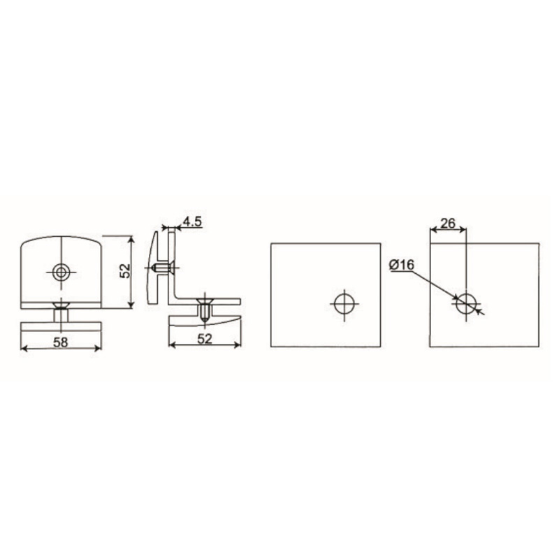 Grampos de vidro GBF-852