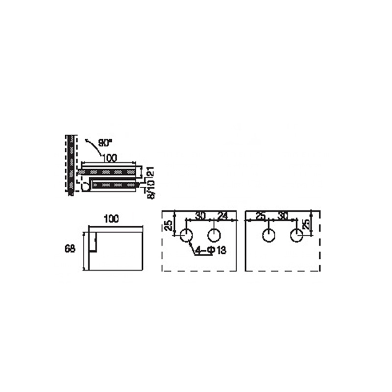 Dobradiças de chuveiro dobráveis ​​FSH-402R