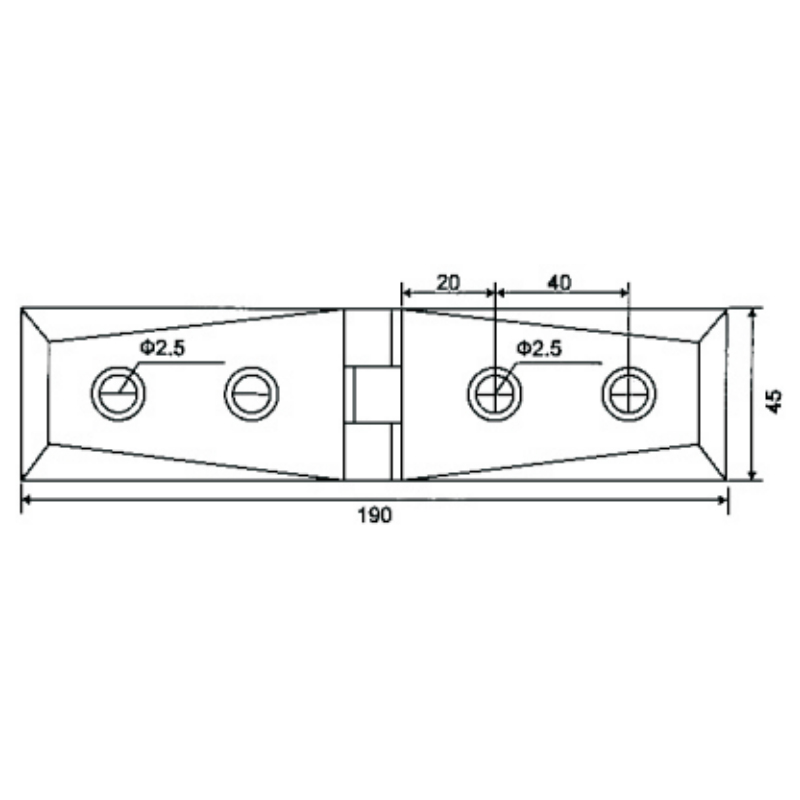 OPR-203-Dobradiças para porta de chuveiro