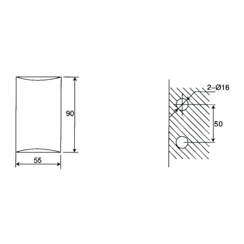 ESH-228-Dobradiças para porta de chuveiro