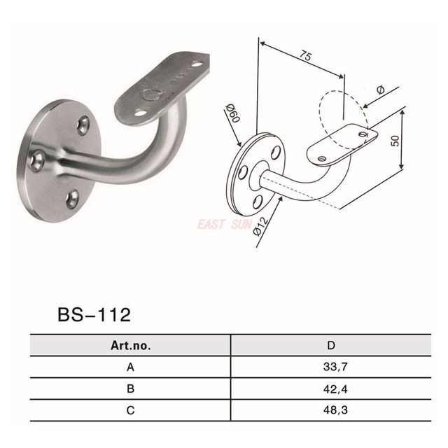 BS-112-Acessórios para corrimão