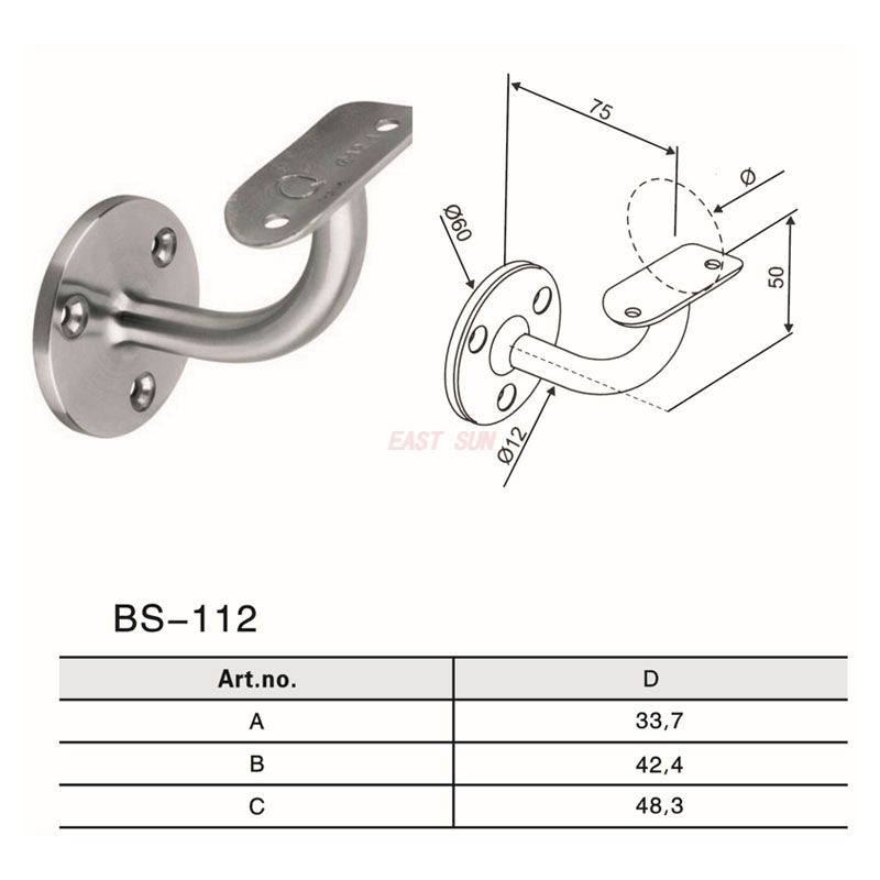 BS-112-Acessórios para corrimão
