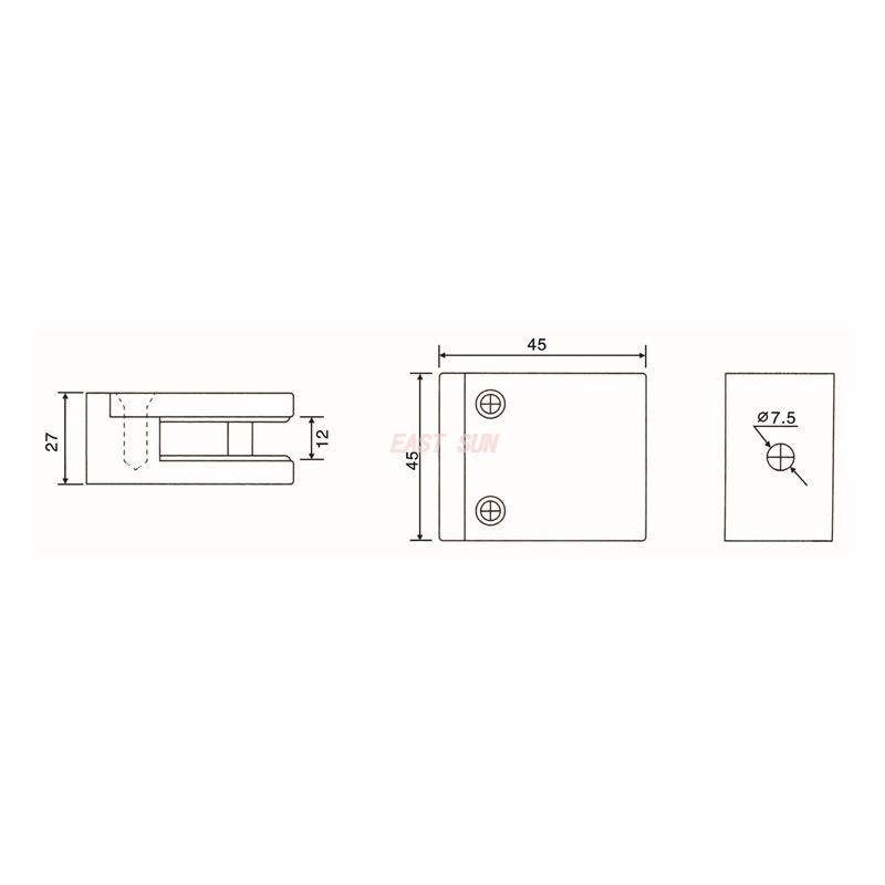 Acessórios para corrimão GBF-003F