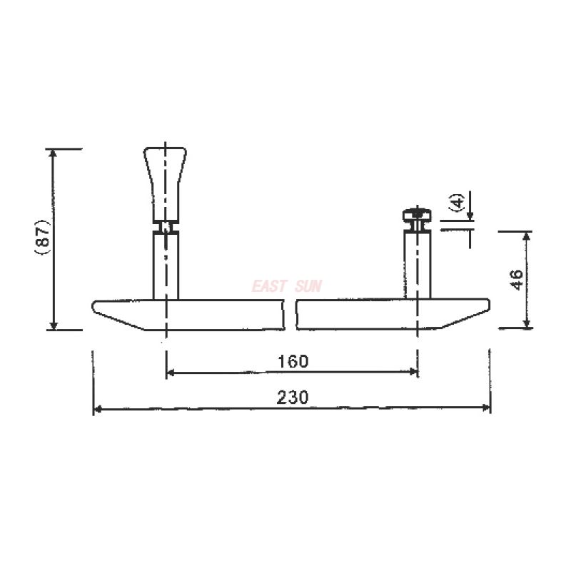 PD-005-Maçanetas para portas de chuveiro