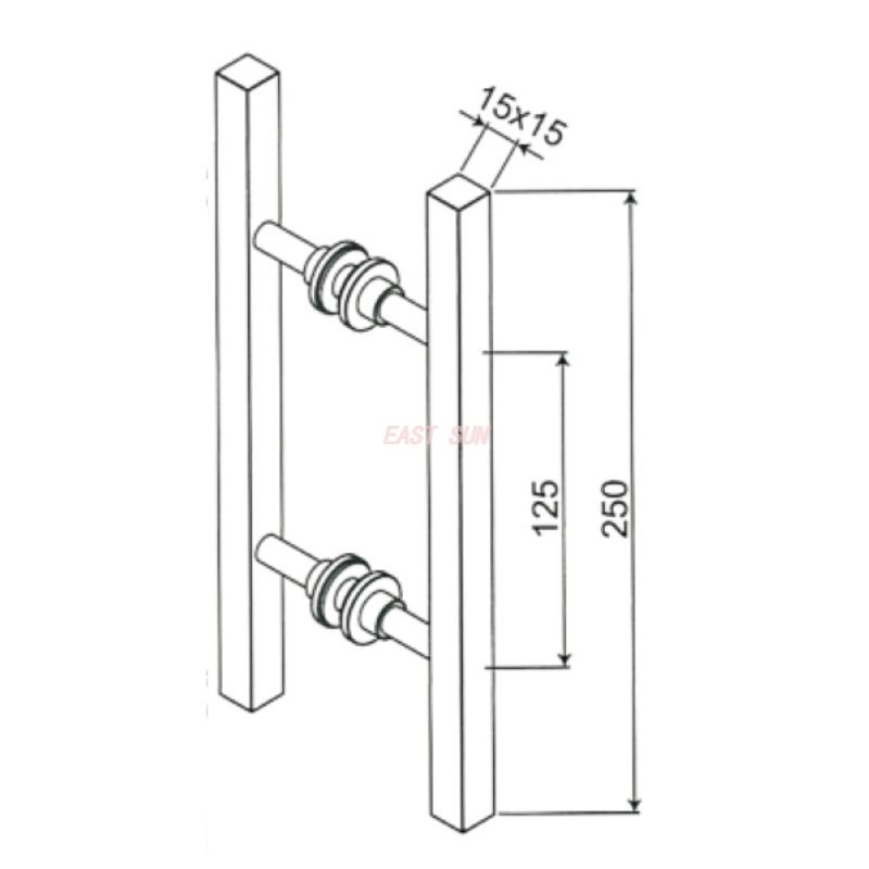PD-001-Maçanetas para portas de chuveiro