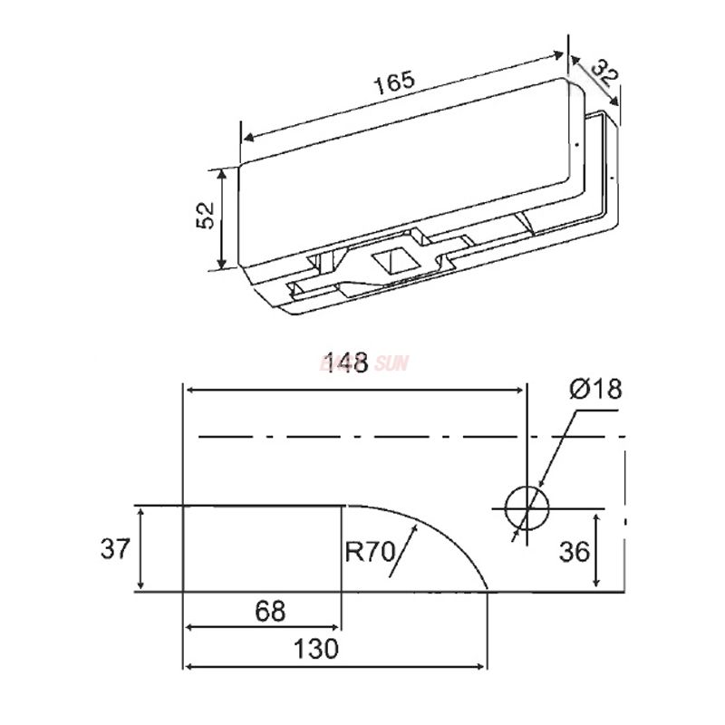 Encaixe de patch PCD-100
