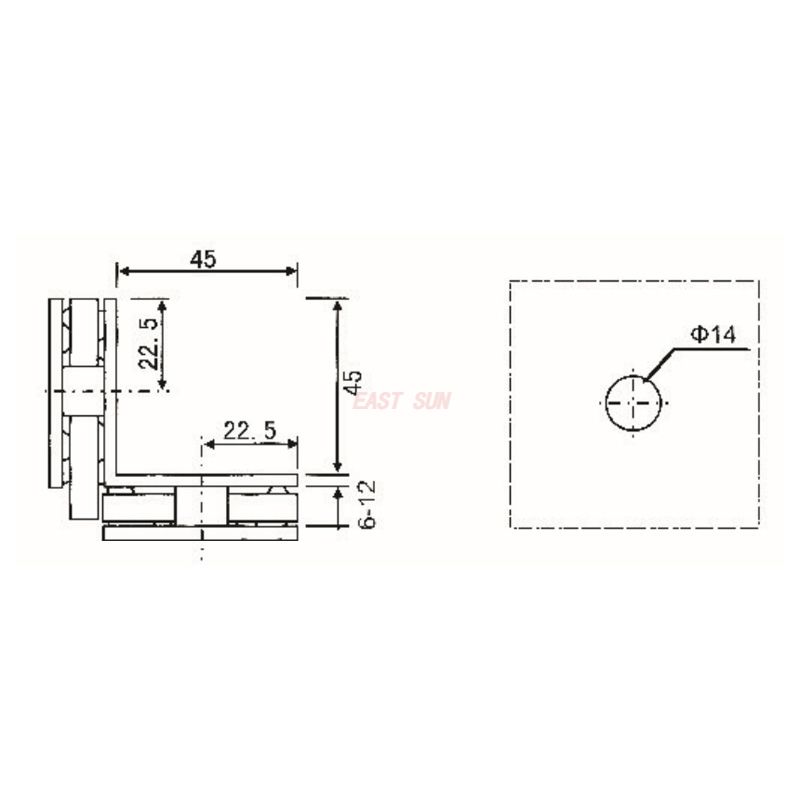 bra&ccedil;adeiras para prateleiras de vidro
