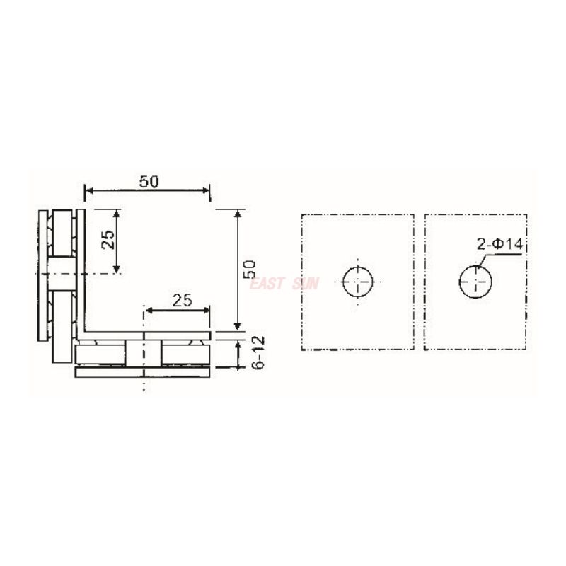 bra&ccedil;adeiras de canto de vidro