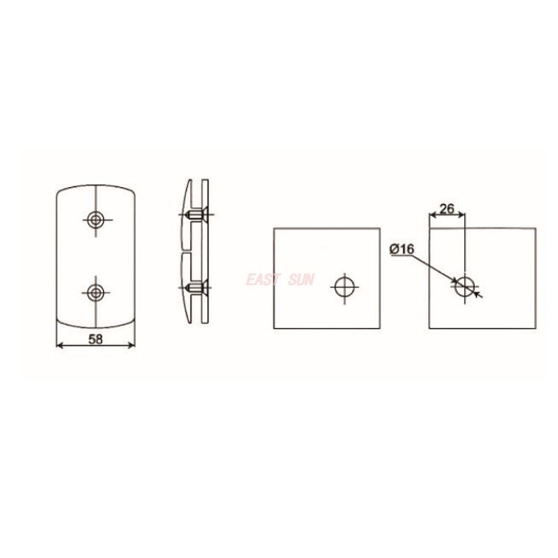 bra&ccedil;adeiras de trilho de vidro