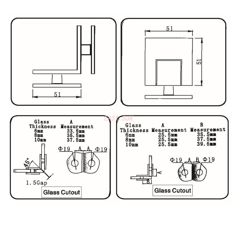 bra&ccedil;adeira de lat&atilde;o para vidro 