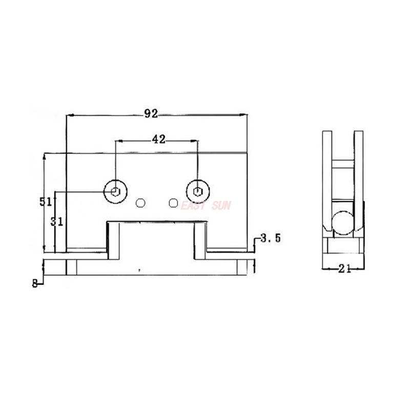 S&eacute;rie de portas pivotantes PTC-201