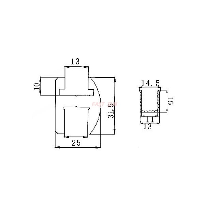 suportes de montagem de vidro