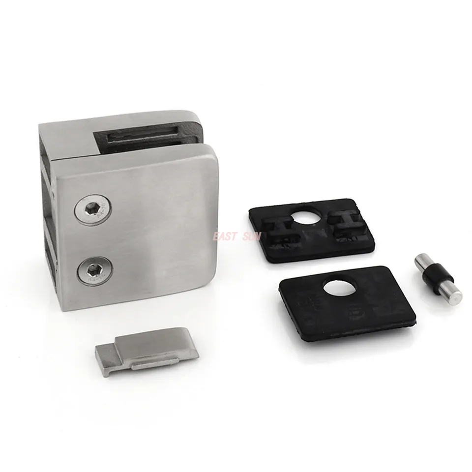 Varanda piscina cercas corrimão escada encaixe de vidro torneira 304 316 suporte de corrimão, suporte de vidro, braçadeira de vidro de aço inoxidável