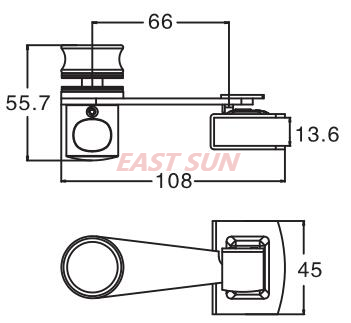 Trava de botão de 180 graus