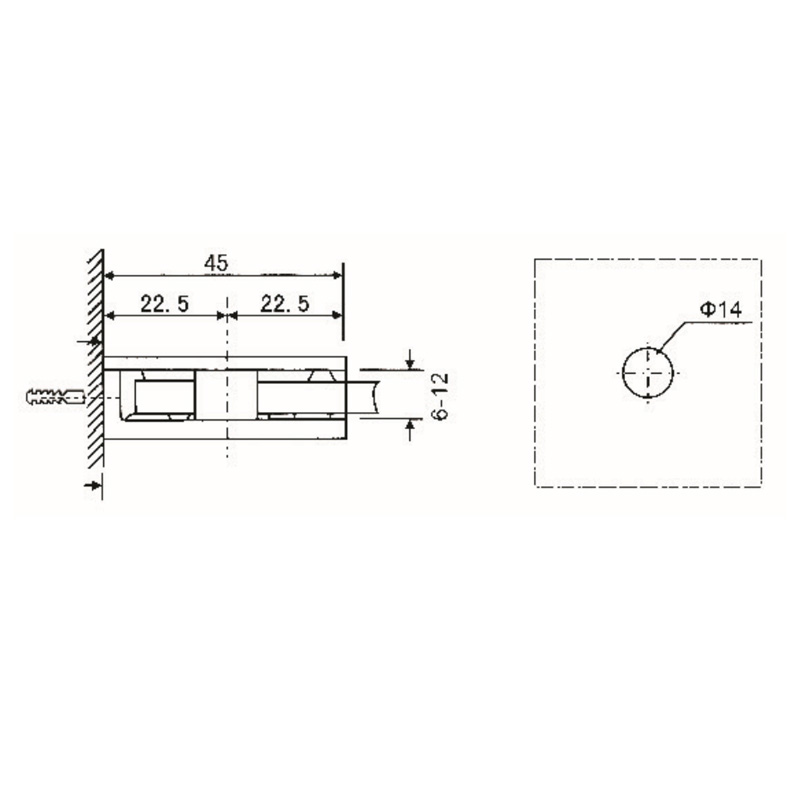 Grampos de vidro GBF-821